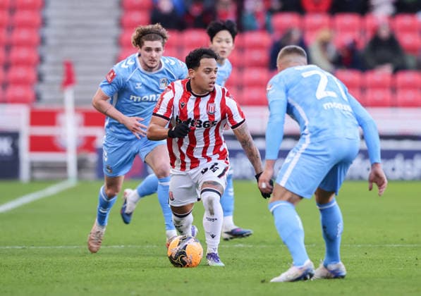 Stoke City s Million Manhoef in action Stoke City v Coventry City, Emirates FA Cup, Third Round, Football, Bet365 Stadium, Stoke-on-Trent, UK - 10 Jan 2026Stoke-on-Trent Bet365 Stadium United Kingdom EDITORIAL USE ONLY No use with unauthorised audio, video, data, fixture lists, club league logos or live services. Online in-match use limited to 120 images, no video emulation. No use in betting, games or single club league player publications.  Copyright: xAlexxDodd Shutterstockx 16254078fy