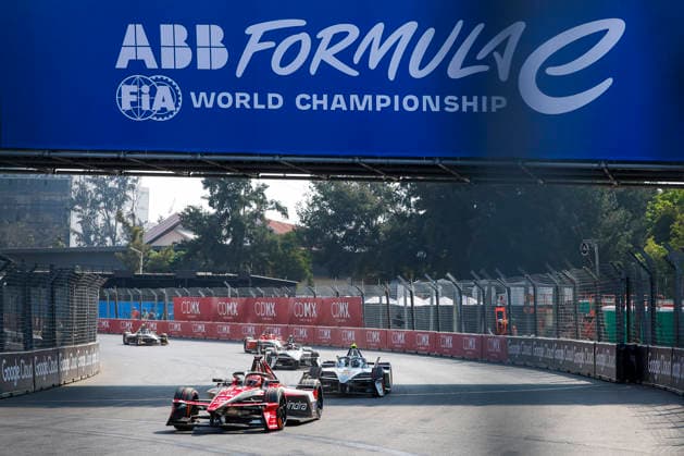 2025 FORMULA E MEXICO CITY ePRIX 48 MORTARA Edoardo (swi), Mahindra Racing, Mahindra M12Electro, action during the the Mexico City Paulo ePrix, 2nd round of the 2025-26 ABB FIA Formula E World Championship, WM, Weltmeisterschaft on the Autodromo Hermanos Rodriguez from January 8 to 10, 2025 in Mexico City, Mexico -  Copyright: xGREGORYxLENORMANDx