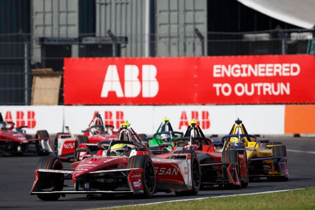 2025 FORMULA E MEXICO CITY ePRIX 01 ROWLAND Oliver (gbr), Nissan Formula E Team, Nissan e-4ORCE 05, action during the the Mexico City Paulo ePrix, 2nd round of the 2025-26 ABB FIA Formula E World Championship, WM, Weltmeisterschaft on the Autodromo Hermanos Rodriguez from January 8 to 10, 2025 in Mexico City, Mexico -  Copyright: xGREGORYxLENORMANDx