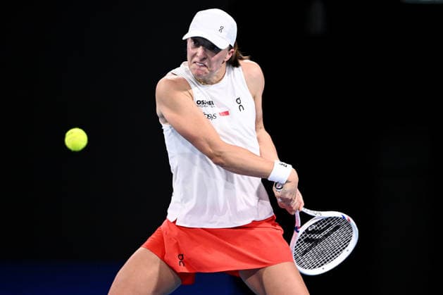TENNIS UNITED CUP SYDNEY, Iga Swiatek of Poland in action against Belinda Bencic of Switzerland during the 2026 United Cup final between Poland and Switzerland at Ken Rosewall Arena in Sydney, Sunday, January 11, 2026. ( NO ARCHIVING, EDITORIAL USE ONLY SYDNEY NEW SOUTH WALES AUSTRALIA  Copyright: xDANxHIMBRECHTSx 20260111113455530848