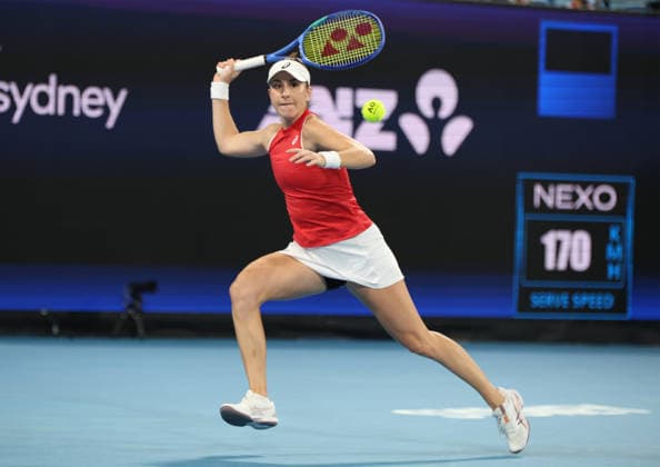 January 11, 2026, Sydney, New South Wales, Australia: BELINDA BENCIC of Switzerland during the match against.I. Swiatek of Poland in the final United Cup at Ken Rosewall Arena, Sydney, Australia. Sydney Australia - ZUMAc278 20260111_zsp_c278_002 Copyright: xMarcinxCholewinskix