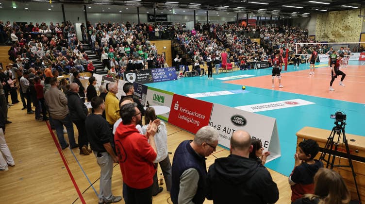 Ludwigsburg , Volleyball Bundesliga , Barock Volleys MTV Ludwigsburg vs FT 1844 Freiburg , Overview Innenstadtsporthalle