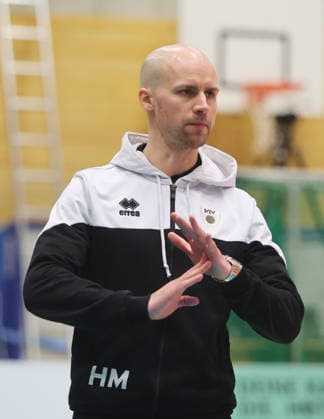 Ludwigsburg , Volleyball Bundesliga , Barock Volleys MTV Ludwigsburg vs FT 1844 Freiburg , Coach Hasse Mattila Ludwigsburg