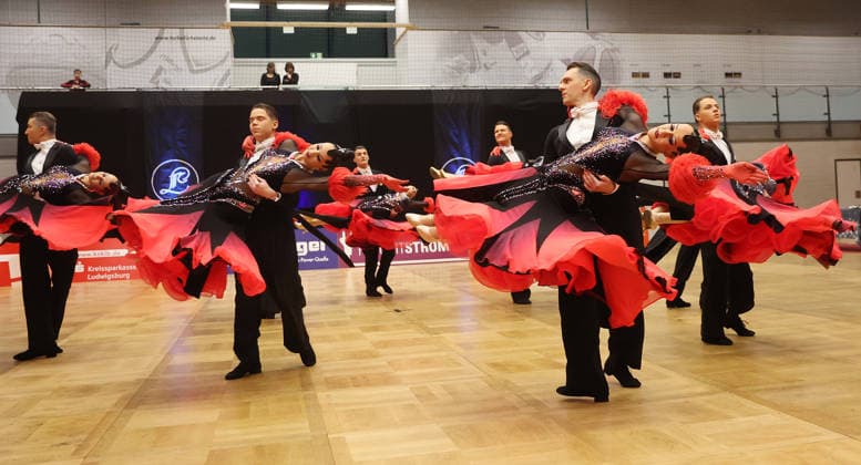 Ludwigsburg , Dancing Bundesliga Formation Standard , TSC Rot Gold Casino Nürnberg A