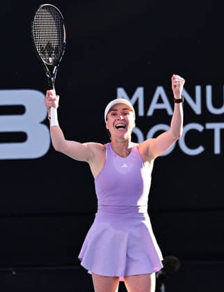 Ukraine™s Elina Svitolina celebrates winning her singles final at the ASB Classic Women™s WTA250 tennis tournament at Manuka Doctor Arena, Auckland,New Zealand. Sunday 11 January 2026. Photo: Andrew Cornaga z Auckland New Zealand Copyright: xAndrewxCornaga x