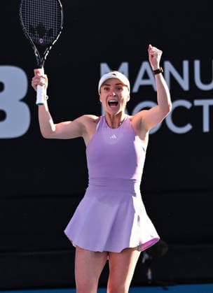 Ukraine™s Elina Svitolina celebrates winning her singles final at the ASB Classic Women™s WTA250 tennis tournament at Manuka Doctor Arena, Auckland,New Zealand. Sunday 11 January 2026. Photo: Andrew Cornaga z Auckland New Zealand Copyright: xAndrewxCornaga x