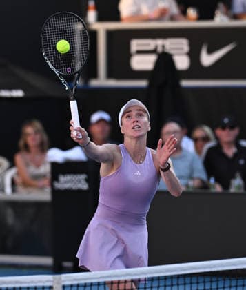 Ukraine™s Elina Svitolina during her singles final at the ASB Classic Women™s WTA250 tennis tournament at Manuka Doctor Arena, Auckland,New Zealand. Sunday 11 January 2026. Photo: Andrew Cornaga z Auckland New Zealand Copyright: xAndrewxCornaga x