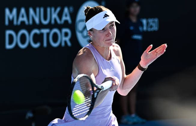 Ukraine™s Elina Svitolina during her singles final at the ASB Classic Women™s WTA250 tennis tournament at Manuka Doctor Arena, Auckland,New Zealand. Sunday 11 January 2026. Photo: Andrew Cornaga z Auckland New Zealand Copyright: xAndrewxCornaga x