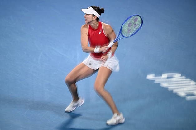 TENNIS UNITED CUP SYDNEY, Belinda Bencic of Switzerland in action during her singles match against Iga Swiatek of Poland during the 2026 United Cup final between Poland and Switzerland at Ken Rosewall Arena in Sydney, Sunday, January 11, 2026. ( NO ARCHIVING, EDITORIAL USE ONLY SYDNEY NEW SOUTH WALES AUSTRALIA  Copyright: xDANxHIMBRECHTSx 20260111112508368607