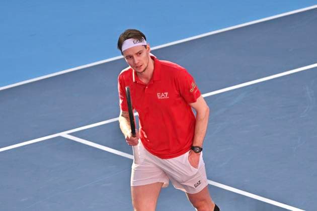 Hong Kong Tennis Open(ATP250) - Day 8 Alexander Bublik, a Kazakhstan tennis player, during a match at the Hong Kong Tennis Open(ATP250) on January 11, 2026 in Hong Kong. (Photo by Kobe Li Nexpher Images) Hong Kong