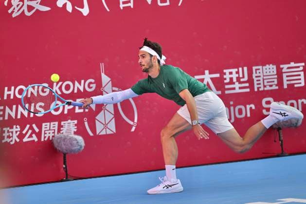 Hong Kong Tennis Open(ATP250) - Day 8 Lorenzo Musetti, an Italian tennis player, during a match at the Hong Kong Tennis Open(ATP250) on January 11, 2026 in Hong Kong. (Photo by Kobe Li Nexpher Images) Hong Kong
