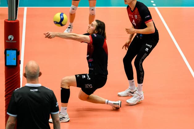 Ludwigsburg 1 BLM 25 26 MTV Ludwigsburg FT 1844 Freiburg Ben Simon Bonin Ludwigsburg Ludwigsburg Innenstadtsporthalle Baden Württemberg Germany