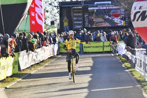 CICLISMO - Ciclocross - Campionati Italiani Ciclocross Patrik Pezzo Rosola (ITA FAS AIRPORT SERVICES) during Campionati Italiani Ciclocross, Cyclocross race in Brugherio, Italy, January 11 2026 Brugherio Italy  Copyright: xIPAxSport ABACAx