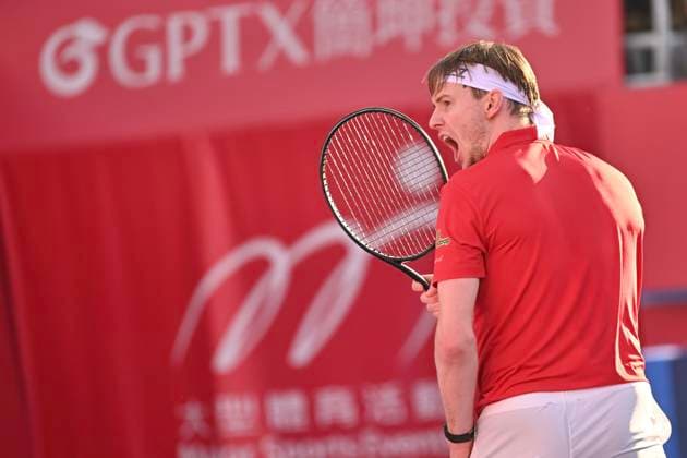 Hong Kong Tennis Open(ATP250) - Day 8 Alexander Bublik, a Kazakhstan tennis player, during a match at the Hong Kong Tennis Open(ATP250) on January 11, 2026 in Hong Kong. (Photo by Kobe Li Nexpher Images) Hong Kong