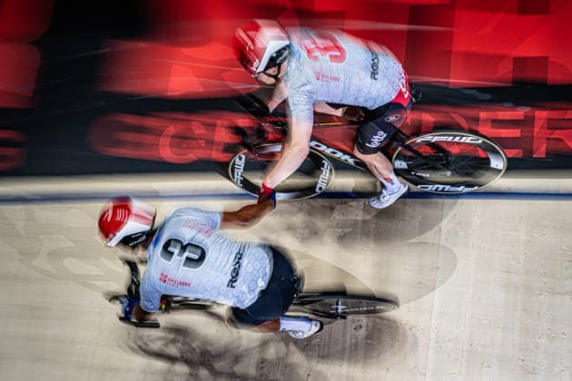GRODIN Donovan, BERNARD Thibaut Sixdays Bremen 2026 Team 3 SPIELBANK BREMEN GRODIN Donovan FRA Black BERNARD Thibaut BEL Red Landscape horizontal Landscape Event Event Sixdays Bremen 2026 Category Category Cycling Track Cycling Sixdays Elite Men Location Location Europe Germany Bremen ÖVB Arena Discipline Madison Distance m Date Date 10 01 2026 Saturday Day 2