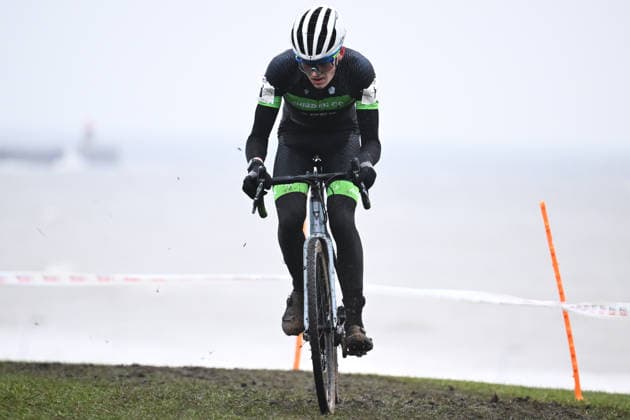 2026 Lloyds National Cyclo-cross Championships Picture by Olly Hassell SWpix.com - 11 01 2026 - Cycling - 2026 Lloyds National Cyclo-Cross Championships - Junior Open, Gypsies Green, South Shields, England, Luke Trafford (Shibden Cycling Club) Copyright: x xSWpix.comx(t axPhotographyxHubxLtd)xOllyxHassell SWpix.comx SWP-3159-0272