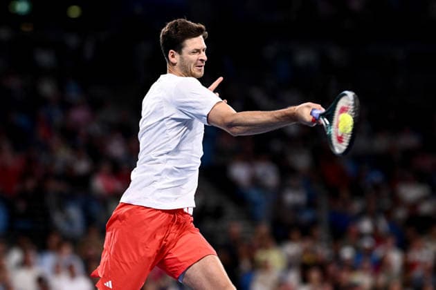 TENNIS UNITED CUP SYDNEY, Hubert Hurkacz of Poland in action during the singles match against Stan Wawrinka of Switzerland during the 2026 United Cup final between Poland and Switzerland at Ken Rosewall Arena in Sydney, Sunday, January 11, 2026. ( NO ARCHIVING, EDITORIAL USE ONLY SYDNEY NEW SOUTH WALES AUSTRALIA  Copyright: xDANxHIMBRECHTSx 20260111135920257989