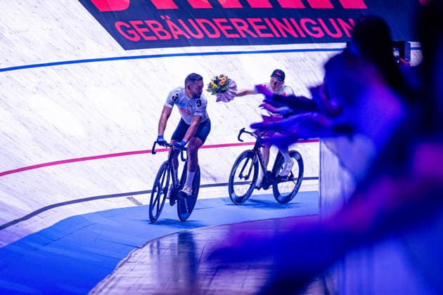 GRODIN Donovan, BERNARD Thibaut Sixdays Bremen 2026 Team 3 SPIELBANK BREMEN GRODIN Donovan FRA Black BERNARD Thibaut BEL Red Award Ceremony Medal Ceremony Podium Landscape horizontal Landscape Event Event Sixdays Bremen 2026 Category Category Cycling Track Cycling Sixdays Elite Men Location Location Europe Germany Bremen ÖVB Arena Discipline Madison Distance m Date Date 10 01 2026 Saturday Day 2
