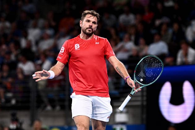 TENNIS UNITED CUP SYDNEY, Stan Wawrinka of Switzerland reacts during the singles match against Hubert Hurkacz of Poland during the 2026 United Cup final between Poland and Switzerland at Ken Rosewall Arena in Sydney, Sunday, January 11, 2026. ( NO ARCHIVING, EDITORIAL USE ONLY SYDNEY NEW SOUTH WALES AUSTRALIA  Copyright: xDANxHIMBRECHTSx 20260111156794379753