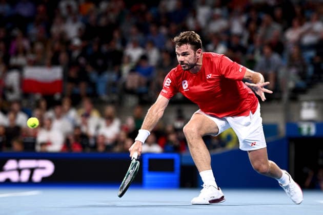 TENNIS UNITED CUP SYDNEY, Stan Wawrinka of Switzerland in action during the singles match against Hubert Hurkacz of Poland during the 2026 United Cup final between Poland and Switzerland at Ken Rosewall Arena in Sydney, Sunday, January 11, 2026. ( NO ARCHIVING, EDITORIAL USE ONLY SYDNEY NEW SOUTH WALES AUSTRALIA  Copyright: xDANxHIMBRECHTSx 20260111185137462700
