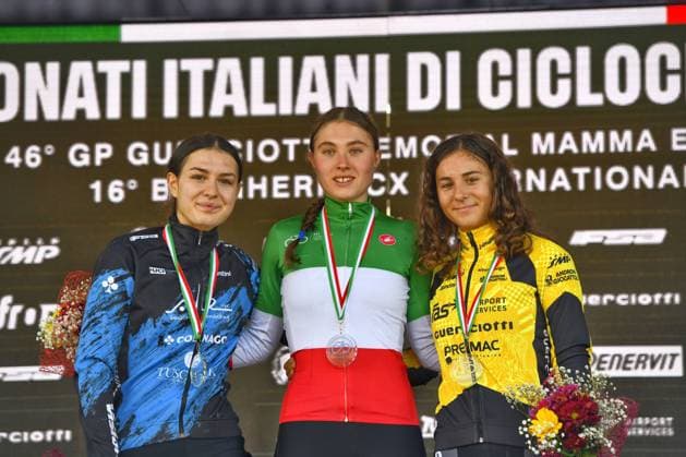 CICLISMO - Ciclocross - Campionati Italiani Ciclocross The podium U23 woman during Campionati Italiani Ciclocross, Cyclocross race in Brugherio, Italy, January 11 2026 Brugherio Italy  Copyright: xIPAxSport ABACAx