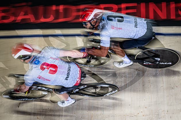 GRODIN Donovan, BERNARD Thibaut Sixdays Bremen 2026 Team 3 SPIELBANK BREMEN GRODIN Donovan FRA Black BERNARD Thibaut BEL Red Landscape horizontal Landscape Event Event Sixdays Bremen 2026 Category Category Cycling Track Cycling Sixdays Elite Men Location Location Europe Germany Bremen ÖVB Arena Discipline Madison Distance m Date Date 10 01 2026 Saturday Day 2