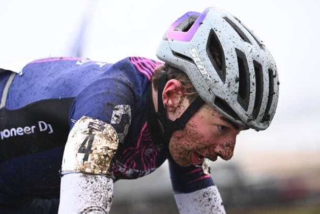 2026 Lloyds National Cyclo-cross Championships Picture by Olly Hassell SWpix.com - 11 01 2026 - Cycling - 2026 Lloyds National Cyclo-Cross Championships - Junior Open, Gypsies Green, South Shields, England, Xander Graham (SCOTT Pioneer DJ) Copyright: x xSWpix.comx(t axPhotographyxHubxLtd)xOllyxHassell SWpix.comx SWP-3159-0281