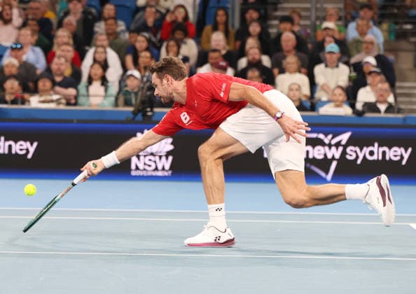 January 11, 2026, Sydney, New South Wales, Australia: STAN WAWRINKA of Switzerland during the match against.H. Hurkacz of Poland in the final United Cup at Ken Rosewall Arena, Sydney, Australia. Sydney Australia - ZUMAc278 20260111_zsp_c278_029 Copyright: xMarcinxCholewinskix