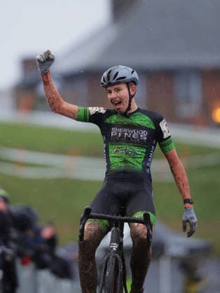 2026 Lloyds National Cyclo-cross Championships Picture by Olly Hassell SWpix.com - 11 01 2026 - Cycling - 2026 Lloyds National Cyclo-Cross Championships - Junior Open, Gypsies Green, South Shields, England, Winner Jacob Steed (Sherwood Pines Cycles Forme) Copyright: x xSWpix.comx(t axPhotographyxHubxLtd)xAlexxWhitehead SWpix.comx SWP-3159-0284