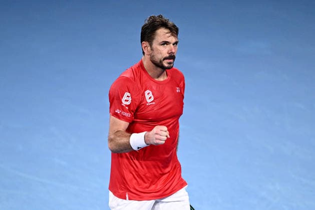 TENNIS UNITED CUP SYDNEY, Stan Wawrinka of Switzerland reacts after winning a point during the singles match against Hubert Hurkacz of Poland during the 2026 United Cup final between Poland and Switzerland at Ken Rosewall Arena in Sydney, Sunday, January 11, 2026. ( NO ARCHIVING, EDITORIAL USE ONLY SYDNEY NEW SOUTH WALES AUSTRALIA  Copyright: xDANxHIMBRECHTSx 20260111193693484420