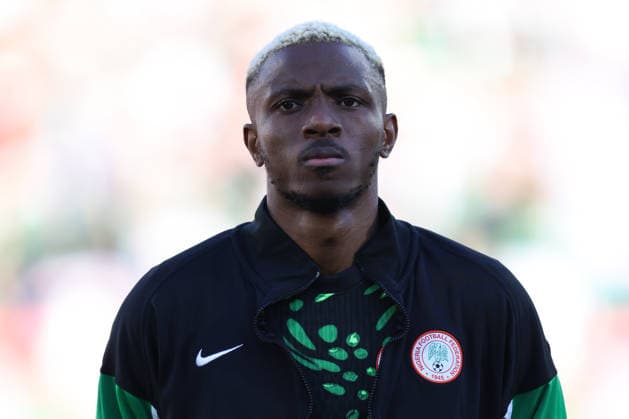 Marrakech, Morocco - January 10: Victor Osimhen of Nigeria national team, Nationalteam portrait, headshot during the Africa Cup Of Nations Quarter-final match between Algeria and Nigeria at Marrakesh Stadium on January 10, 2026 in Marrakech, Morocco Algeria v Nigeria - Quarter-final - Africa Cup Of Nations 2025 Copyright: xSFSIx