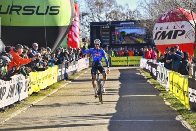 Stefano Viezzi (ITA ALPECIN DECEUNINCK) during Campionati Italiani Ciclocross, Cyclocross race in Brugherio, Italy, January 11 2026  Copyright: xDavidexVaninetti IPAxSportx xipa-agency.netx xx IPA_69926329 IPA_Agency_IPA69926329