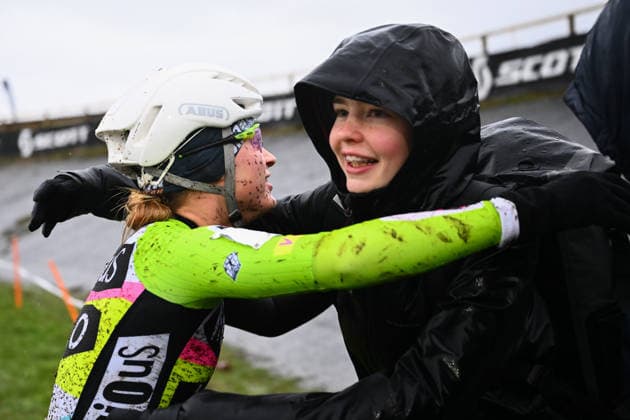 2026 Lloyds National Cyclo-cross Championships Picture by Olly Hassell SWpix.com SWpix.com - 11 01 2026 - Cycling - 2026 Lloyds National Cyclo-Cross Championships - Junior Female Open, Gypsies Green, South Shields, England, Winner Peggy Knox (ViCiOUS VELO) Wins Her Third Consecutive National Cyclo-Cross Title Copyright: x xSWpix.comx(t axPhotographyxHubxLtd)xOllyxHassell SWpix.comx SWP-3159-0305