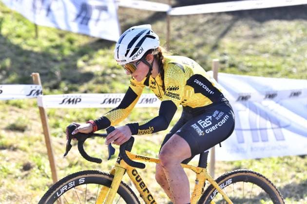 Elisa Ferri (ITA FAS AIRPORT SERVICES) during Campionati Italiani Ciclocross, Cyclocross race in Brugherio, Italy, January 11 2026  Copyright: xDavidexVaninetti IPAxSportx xipa-agency.netx xx IPA_69927049 IPA_Agency_IPA69927049