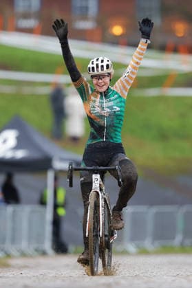 2026 Lloyds National Cyclo-cross Championships Picture by Alex Whitehead SWpix.com SWpix.com - 11 01 2026 - Cycling - 2026 Lloyds National Cyclo-Cross Championships - Gypsies Green, South Shields, England - Elite Female - Winner Anna Flynn (Spectra Racing) Copyright: x xSWpix.comx(t axPhotographyxHubxLtd)xAlexxWhitehead SWpix.comx SWP-3159-0348