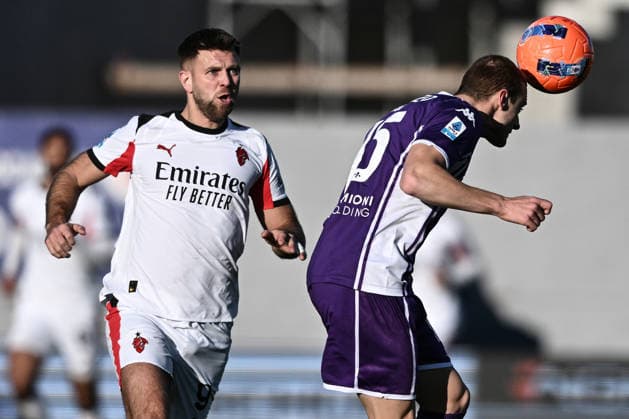 Mp Firenze 11 01 2026 - campionato di calcio serie A Fiorentina-Milan foto Matteo Papini Image nella foto: Pietro Comuzzo-Niclas Fullkrug 