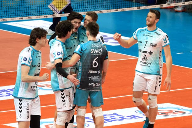DEU, DVV, 1 VBL, BR Volleys vs SWD powevolleys Dueren, 11 01 2026, Max Schmeling Halle, Berlin, DEU, DVV, 1 VBL, BR Volleys vs SWD powevolleys Dueren, in the picture Duerer Spielerkreis nordphotoxGmbHx xEngler nph00076