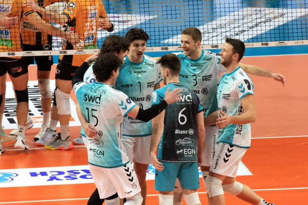 DEU, DVV, 1 VBL, BR Volleys vs SWD powevolleys Dueren, 11 01 2026, Max Schmeling Halle, Berlin, DEU, DVV, 1 VBL, BR Volleys vs SWD powevolleys Dueren, in the picture Duerer Spielerkreis nordphotoxGmbHx xEngler nph00076