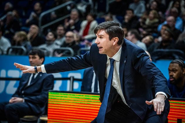 Basketball Berlin 11 01 2026 Season 2025 2026 EasyCredit BBL 1 Bundesliga Men, Men Alba Berlin MLP Academics Heidelberg Pedro Calles Alba Berlin, Coach