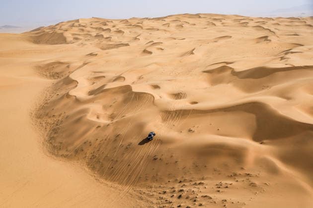 DAKAR 2026 - STAGE 7 299 AL-ATTIYAH Nasser (qat), LURQUIN Fabian (bel), The Dacia Sandriders, Dacia, Ultimate, BF Goodrich, FIA W2RC, action during the Stage 7 of the Dakar 2026, on January 11, 2026 between Riyadh and Wadi Ad-Dawasir, Saudi Arabia - Wadi Ad-DawasirSaudi Arabia  Copyright: xFLORENTxGOODENx