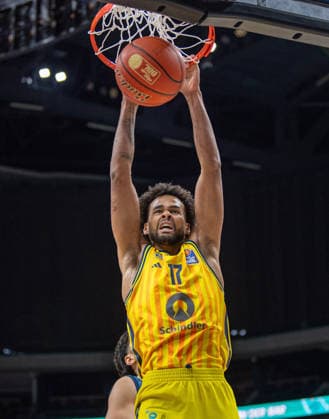 Basketball, Men, Season 2025 2026, easyCredit BBL 15 Matchday , Alba Berlin MLP Academics Heidelberg, Norris Agbakoko Alba , 11 01 2026, Copyright: xSebastianxRäppold MatthiasxKochx