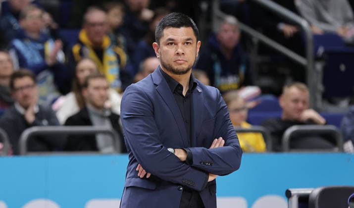 Coach Danny Jansson Action Upper body Portrait Portrait Single image close up Sport Basketball BBL Bundesliga Men 15 Matchday Season 2025 2026 11 01 2026 ALBA Berlin vs MLP Academics Heidelberg