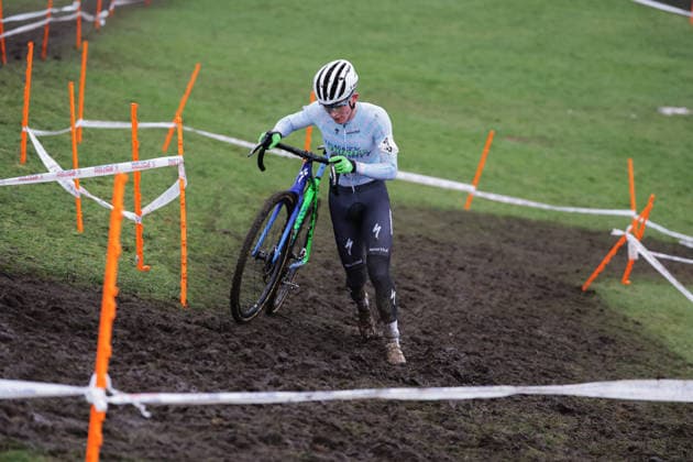 2026 Lloyds National Cyclo-cross Championships Picture by Alex Whitehead SWpix.com SWpix.com - 11 01 2026 - Cycling - 2026 Lloyds National Cyclo-Cross Championships - Gypsies Green, South Shields, England - Elite Open, Daniel Barnes (Spectra Racing) Copyright: x xSWpix.comx(t axPhotographyxHubxLtd)xAlexxWhitehead SWpix.comx SWP-3159-0386