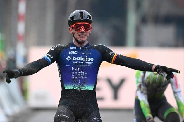 Belgian Championships 2026 Beringen BERINGEN, BELGIUM - JANUARY 11 : Nys Thibau wins during the Beringen Belgian Championships 2026 a cyclocross race for Men Elite on January 11, 2026 in Beringen, Belgium, 11 01 2026 ( Beringen Belgium  Copyright: xVincentxKalutx