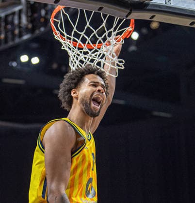 Basketball, Men, Season 2025 2026, easyCredit BBL 15 Matchday , Alba Berlin MLP Academics Heidelberg, Norris Agbakoko Alba , 11 01 2026, Copyright: xSebastianxRäppold MatthiasxKochx