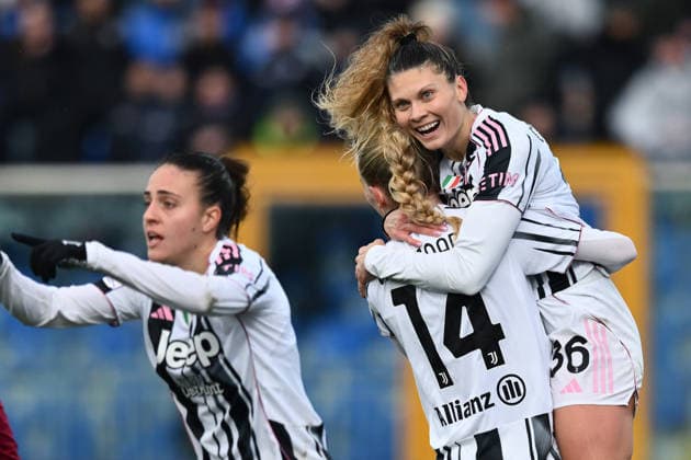 As Pescara 11 01 2026 - Supercoppa femminile Juventus-Roma foto Antonello Sammarco Image nella foto: esultanza gol Amalie Vangsgaard 