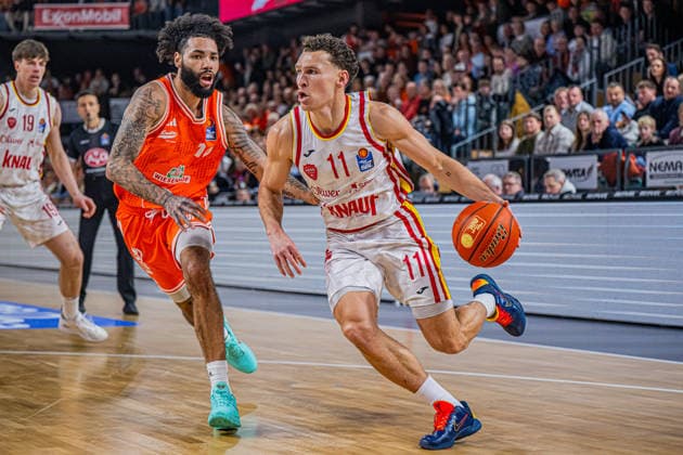 1 Basketball Bundesliga, easyCredit BBL, Season 2025 2026, Men, Main Round, 15 Matchday, 11 01 2026, RASTA Vechta Fitness First Würzburg Baskets Brae Ivey 11 Fitness First Würzburg Baskets in action Vechta RASTA Dome Lower Saxony Germany