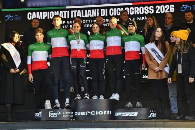 The italian campions during Campionati Italiani Ciclocross, Cyclocross race in Brugherio, Italy, January 11 2026  Copyright: xDavidexVaninetti IPAxSportx xipa-agency.netx xx IPA_69937643 IPA_Agency_IPA69937643