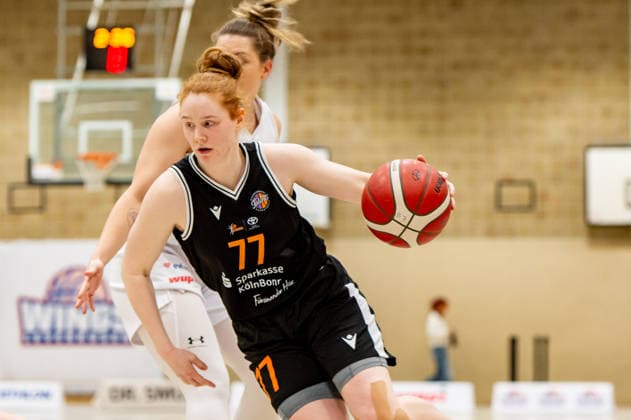 Lea Wolff Talents BonnRhöndorf,No 77 in action DEU, Leverkusen, 11 01 2026 Basketball, Womens 2 Bundesliga North, Matchday 14, Wings Leverkusen Talents BonnRhöndorf