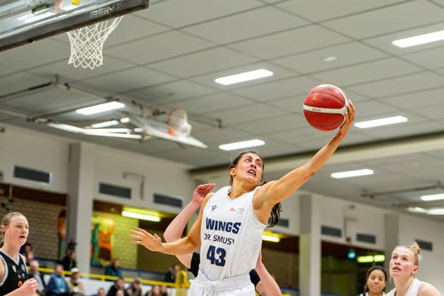 Natalie Villaflor Wings Leverkusen,No 43 DEU, Leverkusen, 11 01 2026 Basketball, Womens 2 Bundesliga North, Matchday 14, Wings Leverkusen Talents BonnRhöndorf